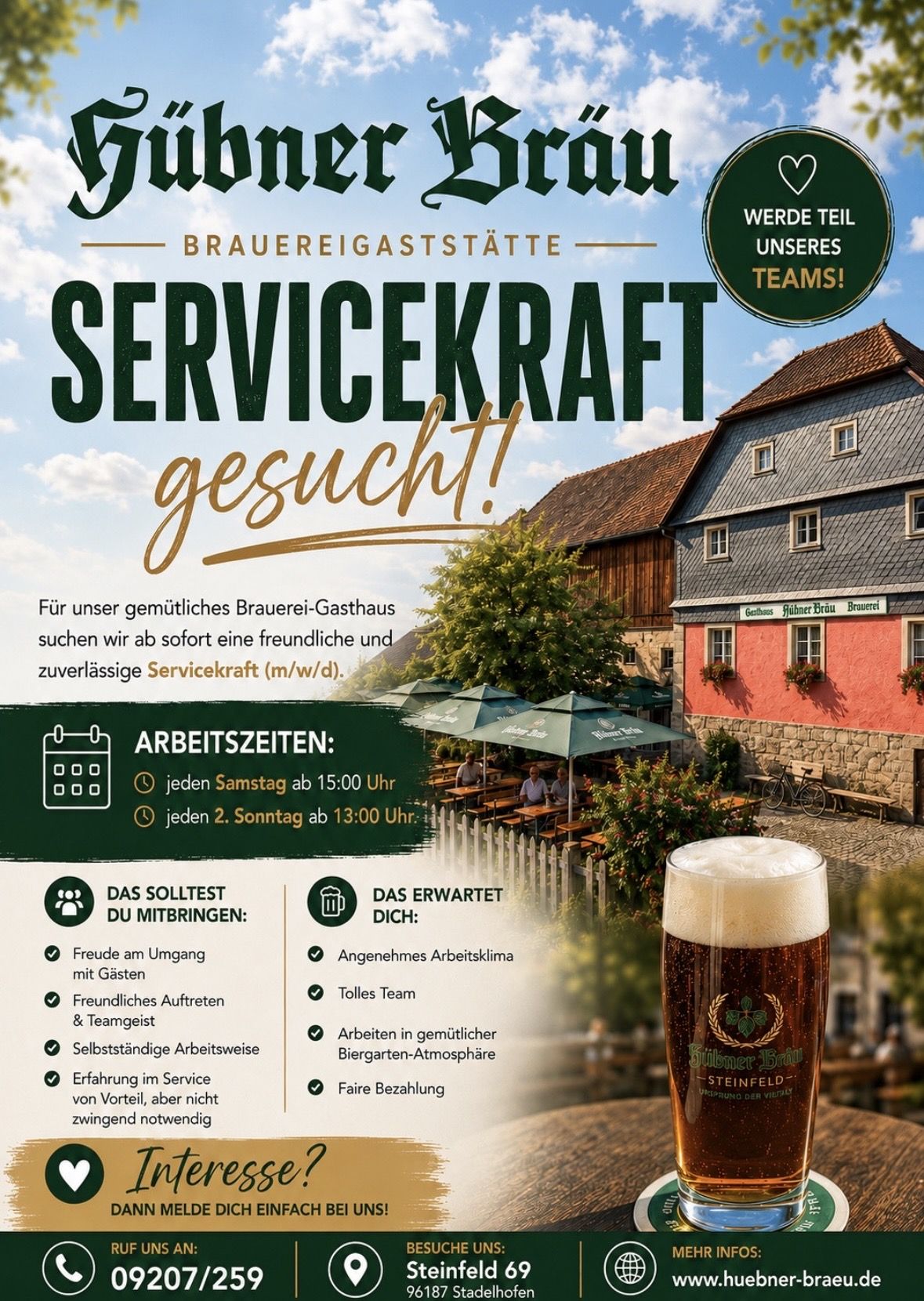 Servicekraft gesucht